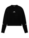 Balenciaga Knitwear Crew Neck Sweater In Black