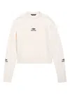 Balenciaga Wool Knitted Crewneck Ski Pullover In White