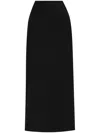 Balenciaga Velvet Maxi Skirt In Black