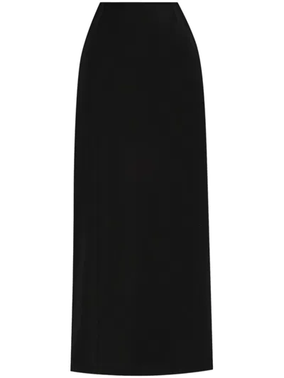 Balenciaga Wool Maxi Skirt In Black