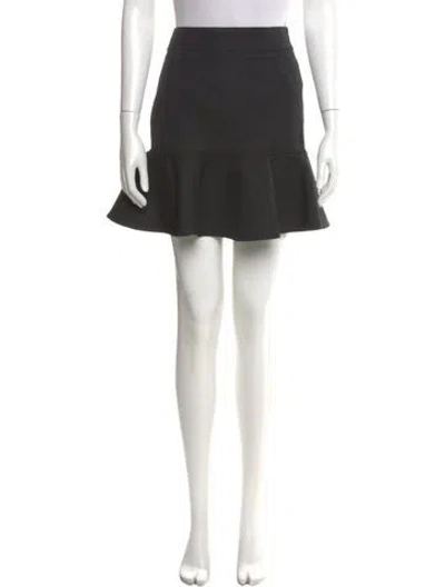 Pre-owned Balenciaga Wool Mini Skirt In Black