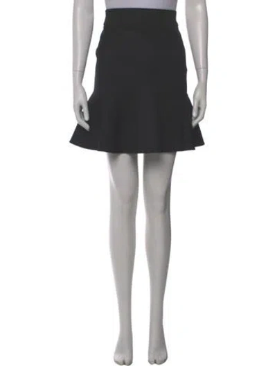 Pre-owned Balenciaga Wool Mini Skirt In Black