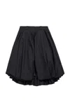 Balenciaga Wool-mohair Tailoring Balloon Shorts In Black