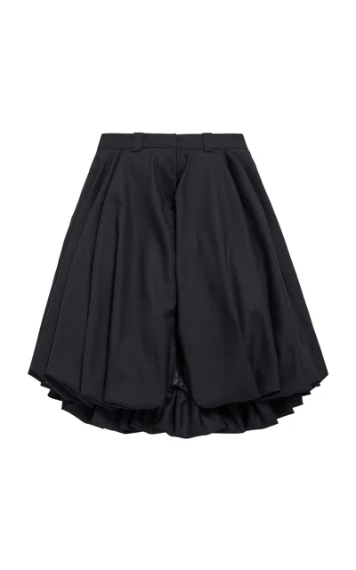 Balenciaga Wool-mohair Tailoring Balloon Shorts In Black