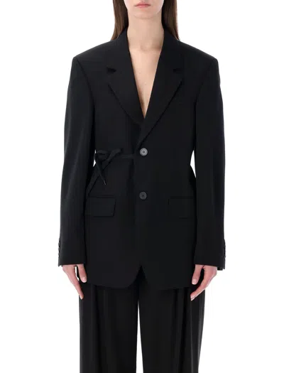 Balenciaga Wool Oversize Blazer In Black
