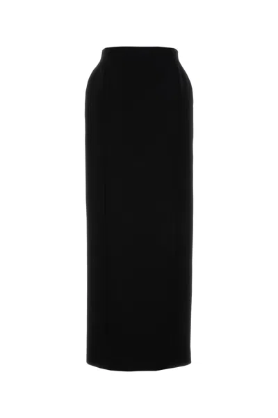 Balenciaga Hourglass Maxi Skirt In Black