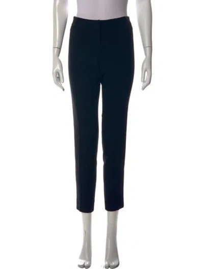 Pre-owned Balenciaga Wool Straight Leg Pants In Blue