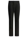Balenciaga Wool Tailored Pants In Black