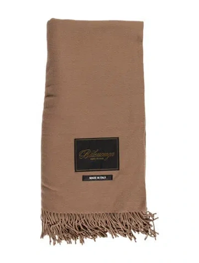 Pre-owned Balenciaga Wool Throw Blanket In Neutral