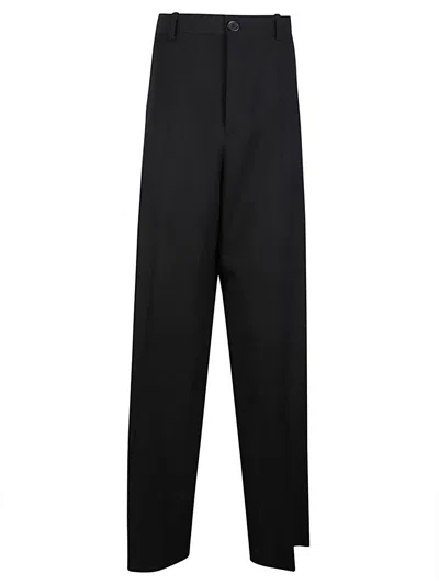 Balenciaga Wool Trousers In Black