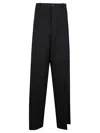 Balenciaga Oversized Tailored Trousers In Black