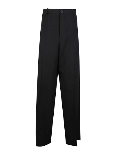 Balenciaga Wool Trousers In Black