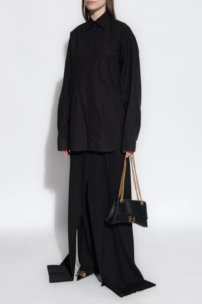 Balenciaga Wool Trousers In Black