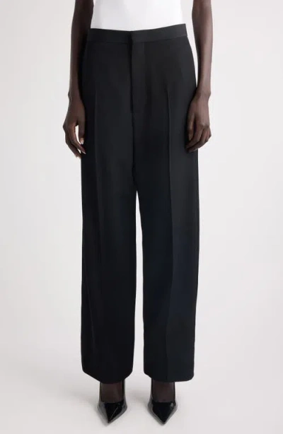 Balenciaga Wool Tuxedo Pants In Blue