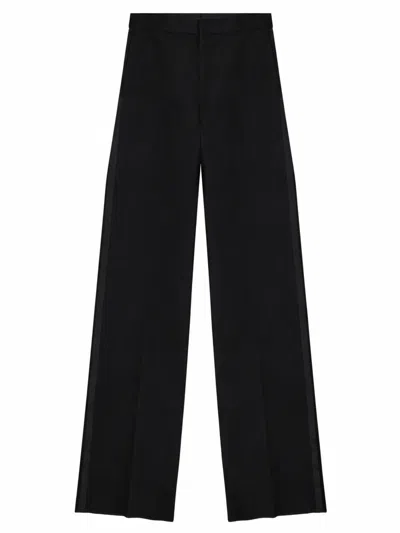 Balenciaga Wool Tuxedo Pants In Black