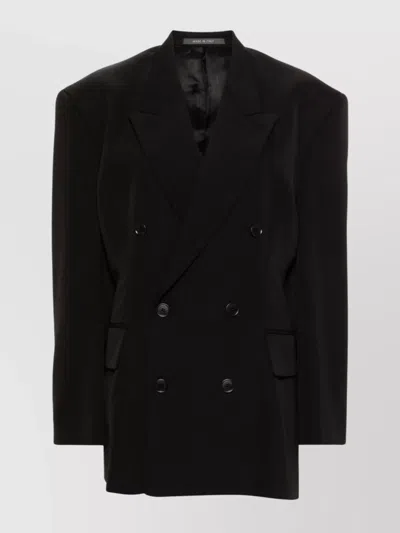 Balenciaga Wool Twill Weave Jacket In Black