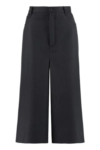BALENCIAGA WOOL WIDE-LEG TROUSERS