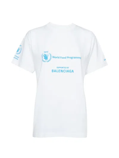 Pre-owned Balenciaga World Food Programme T-shirt In White