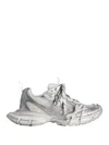 Balenciaga Worn-out Effect 3xl Mesh Sneakers Shoes In Gray