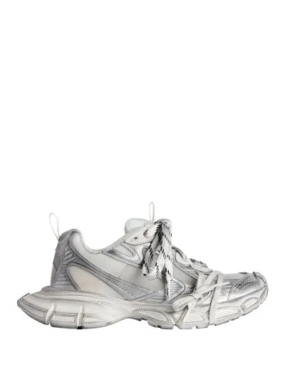 Balenciaga Sneakers 3xl In Mesh Effetto Worn-out In White