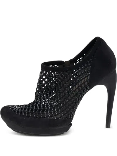 Pre-owned Balenciaga Woven Platform Ankle Boots