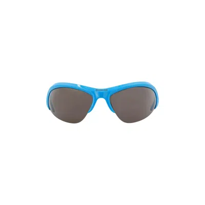 Pre-owned Balenciaga Wrap Around Sunglasses 'light Blue/silver/grey'