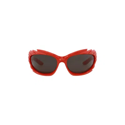 Pre-owned Balenciaga Wrap Around Sunglasses 'red/grey' | Men's Size Onesize