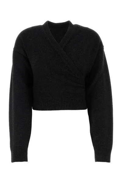 Balenciaga Wrap Cardigan In Black