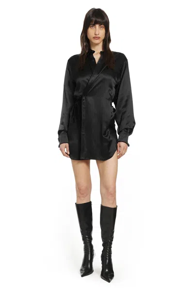 Balenciaga Wrap Dress In Black