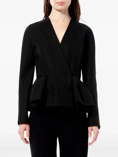 Balenciaga Wrap Jacket In Black