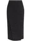 BALENCIAGA WRAP KNIT SKIRT