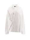 Balenciaga White Wrap Shirt In White