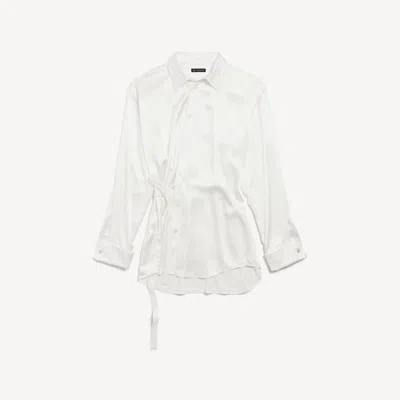 Balenciaga Wrap Shirt In White