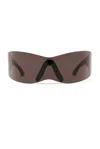 Balenciaga Wrap Sunglasses In Grey