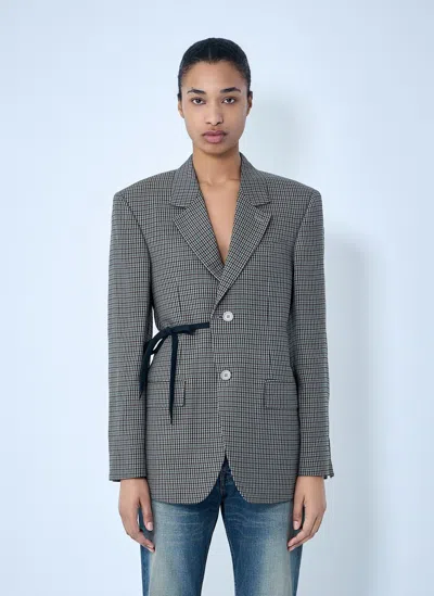 Balenciaga Wrap Tailored Jacket In Multi