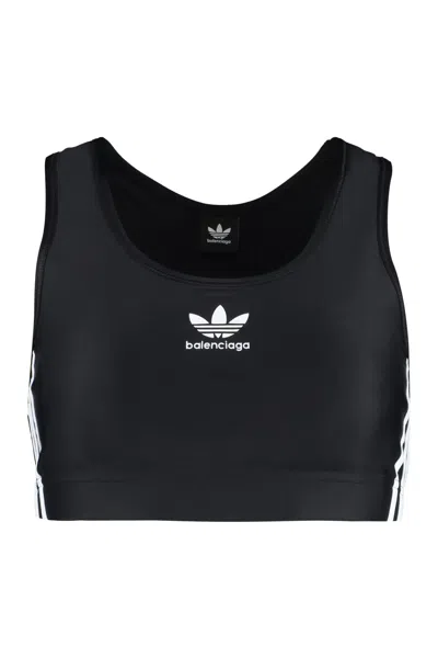 Balenciaga X Adidas - Logo Sporty Tank-top In Black