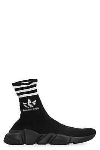 Pre-owned Balenciaga X Adidas -speed Trainers Knitted Sock-sneakers In Black