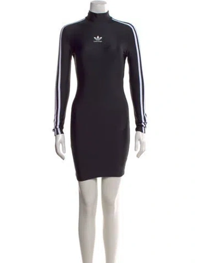 Pre-owned Balenciaga X Adidas 2022 Mini Dress In Black