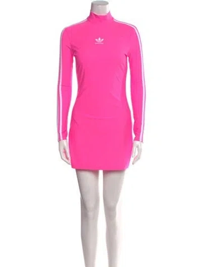 Pre-owned Balenciaga X Adidas 2022 Mini Dress In Pink