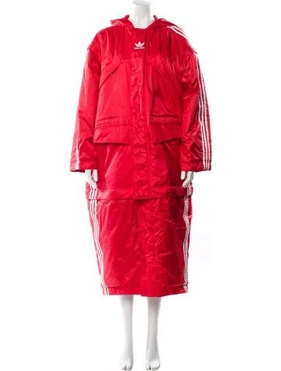 Pre-owned Balenciaga X Adidas 2022 Trench Coat In Red