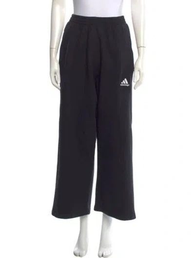 Pre-owned Balenciaga X Adidas 2022 Wide Leg Pants In Black
