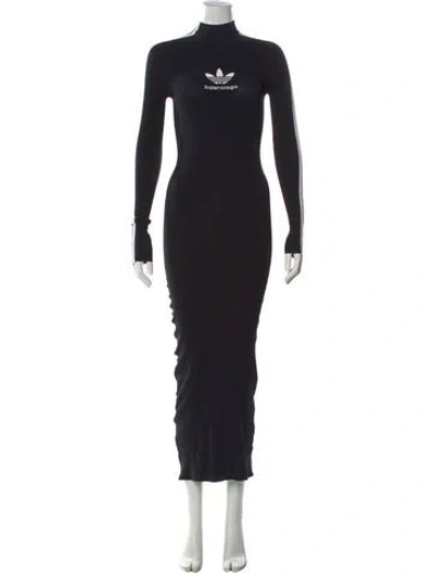 Pre-owned Balenciaga X Adidas 2023 Long Dress W/ Tags In Black
