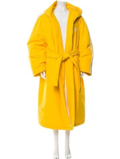 Pre-owned Balenciaga X Adidas 2023 Silk Coat In Yellow