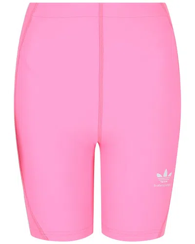 Balenciaga X Adidas 3-stripes Cycling Short In Pink