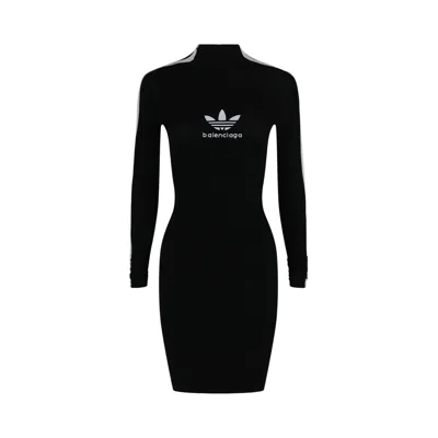 Pre-owned Balenciaga X Adidas Athletic Dress 'black/white' | Women's Size S