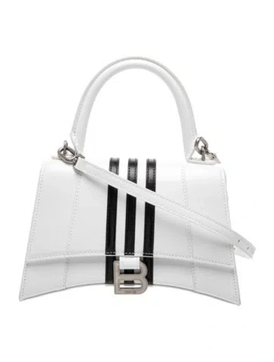 Pre-owned Balenciaga X Adidas Calfskin Balenciaga Hourglass Small 2023 In White