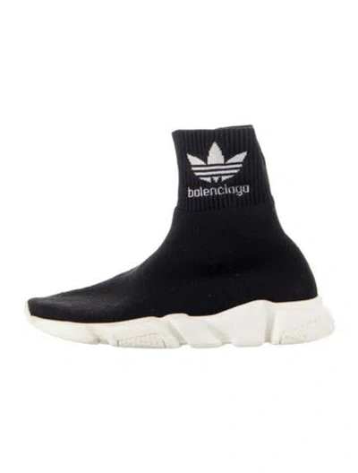 Pre-owned Balenciaga X Adidas Kids' Speed Slip-on Sneaker In Black