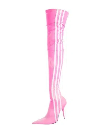 Pre-owned Balenciaga X Adidas Knife Sock Boot Nylon Sock Boots In Pink