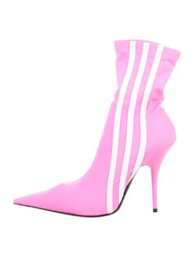 Pre-owned Balenciaga X Adidas Knife Sock Boots In Pink