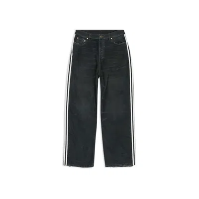 Pre-owned Balenciaga X Adidas Large Baggy Pants In Black